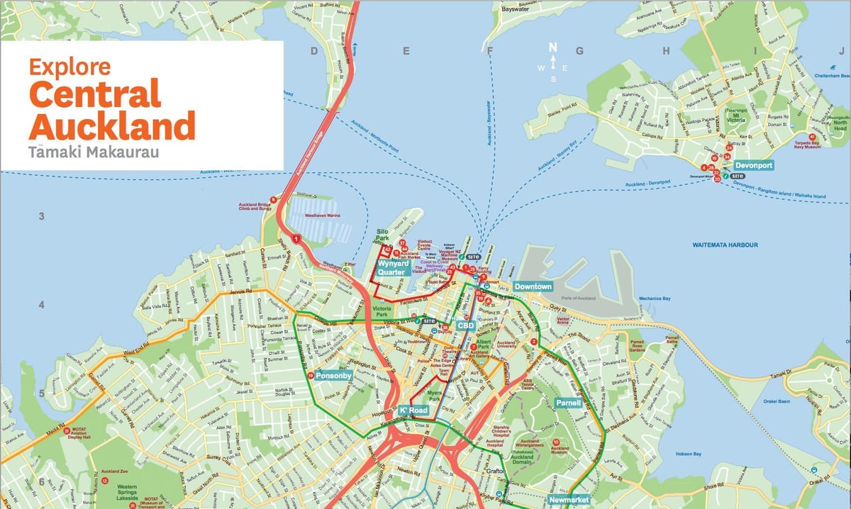 kaart Newmarketi Auckland