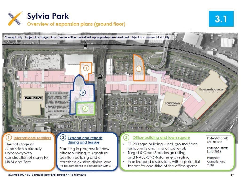 Sylvia park, Auckland kaart